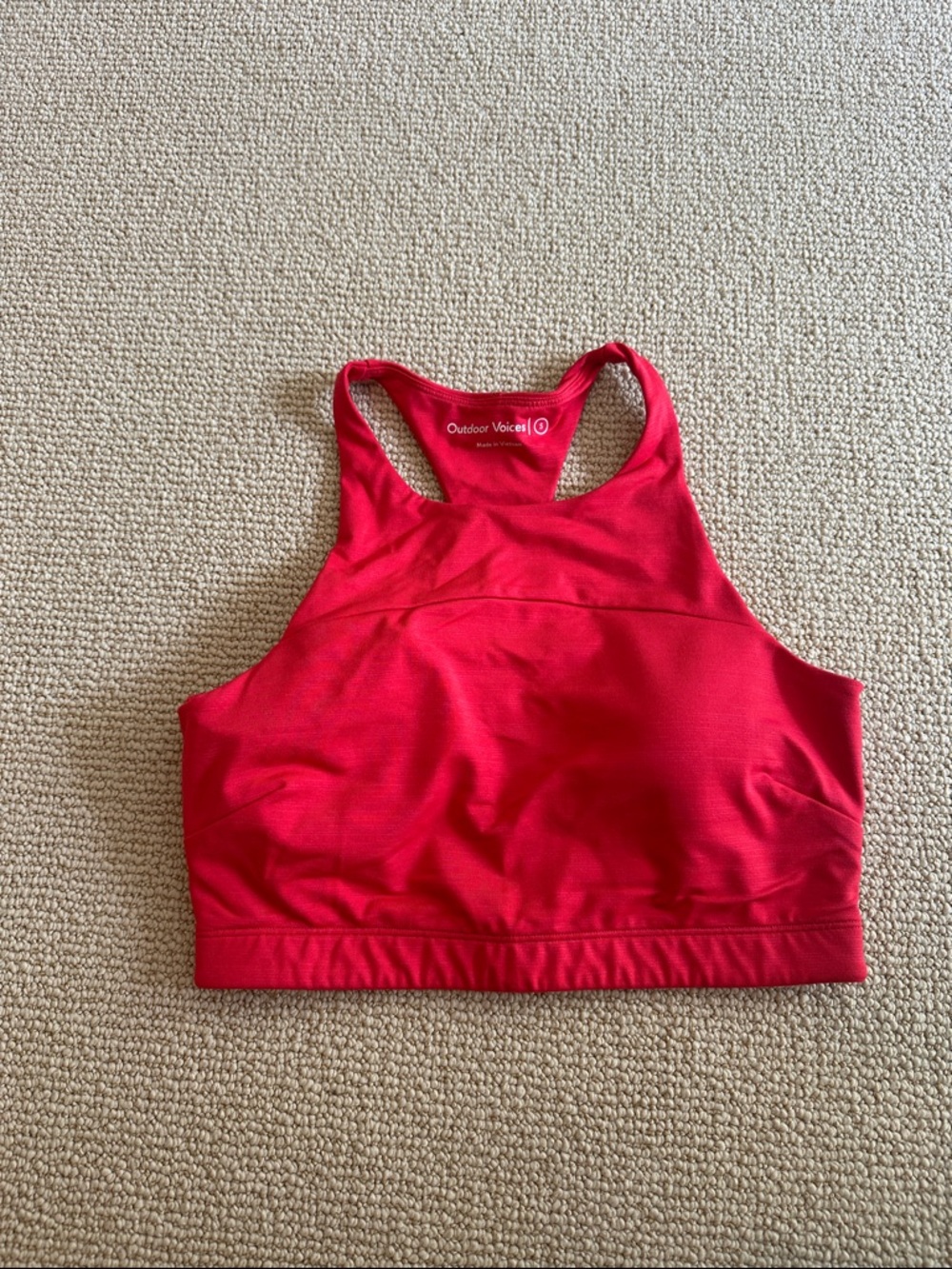 Outdoor Voices Halter Neck Racerback Sports Bra
